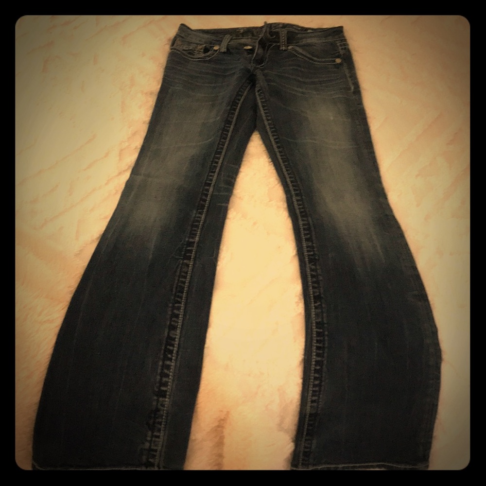 Miss me medium wash boot cut jeans size 27 long